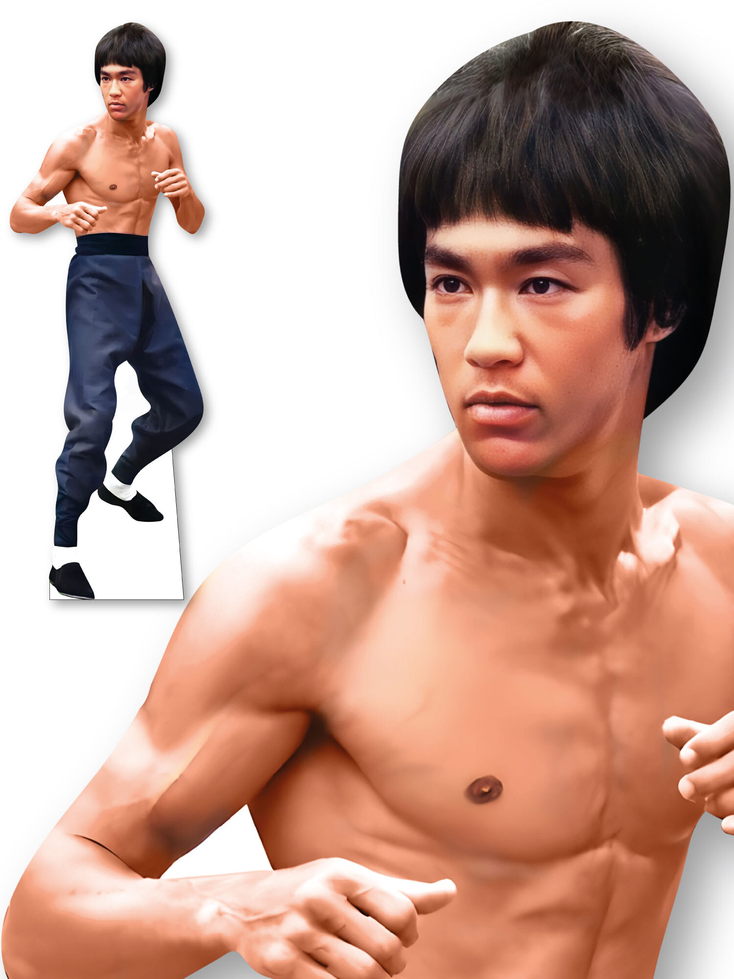 Ростовая фигура Брюс Ли (Bruce Lee) 610х1800 мм - купить по выгодной цене |  Магазин шаблонов Принт100