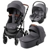 Комплект 3в1 коляска Smile 5Z, Midnight Grey + BABY-SAFE CORE Frost Grey