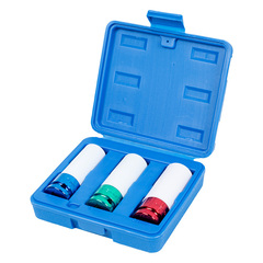 KING TONY (4405MX) Набор глубоких ударных шестигранных головок 1/2", 17, 19, 21 мм, пластиковое покрытие, кейс, 3 предмета