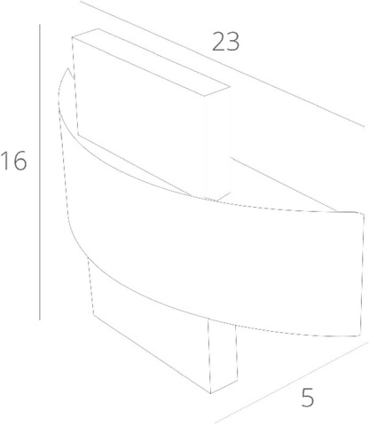 Настенный светодиодный светильник Arte Lamp CROCE A1444AP-1WH