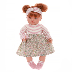 Munecas Antonio Juan Кукла озвученная Иоланда в бежевом, 42 см, плачет, м/н (16176)