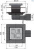 Душевой трап свободностоящий Alcaplast APV3444