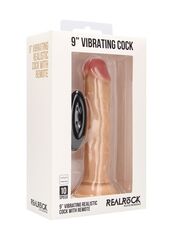 Телесный вибратор-реалистик Vibrating Realistic Cock 9