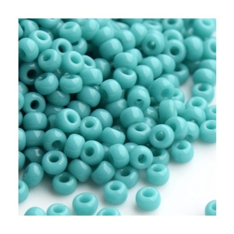 6/0 RR-0412 Бисер круглый Миюки /Miyuki round 6/0 Opaque Turquoise Blue
