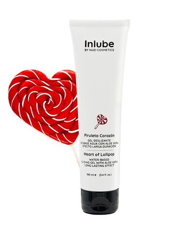 Смазка на водной основе Nuei Inlube Lollipop с алоэ вера и ароматом леденцов - 100 мл. - Nuei cosmetics 51338