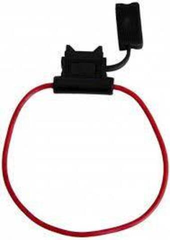 Держатель флажкового предохранителя прямоугольный влагостойкий ABRO (16 AWG) FU-AI810C-16AWG