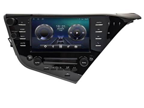 Магнитола для Toyota Camry V70 (2018-2021) Android 11 6/128GB QLED DSP 4G модель TOY-19TS18(авто с Navi)