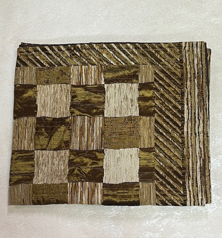 Покрывало 135x165 Finicop Quadro кофейного цвета