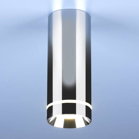 Накладной потолочный светодиодный светильник Elektrostandard DLR022 12W хром