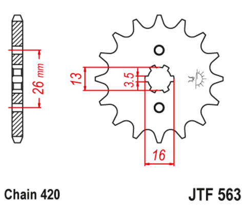 Звезда ведущая JTF563-11