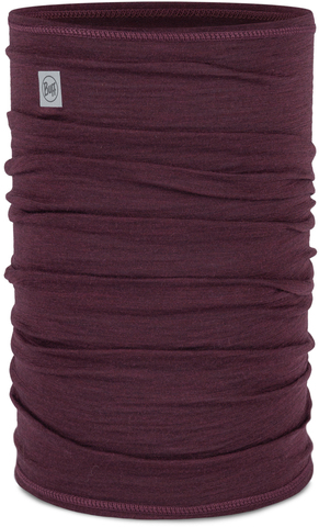 Картинка шарф-труба Buff Wool lightweight Solid Garnet - 1