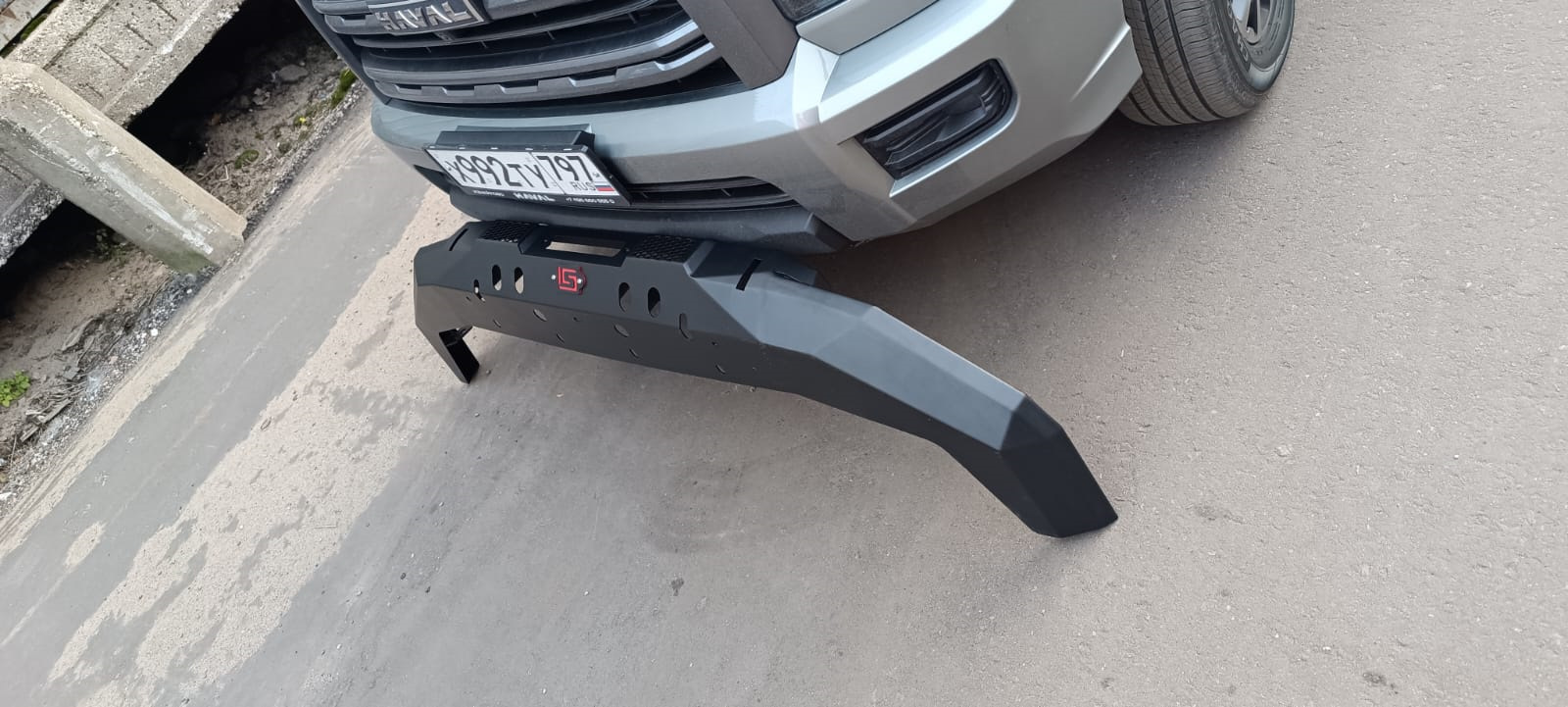 Haval H5 23+ Усиленный бампер с площадкой под лебедку – купить за 99 ...