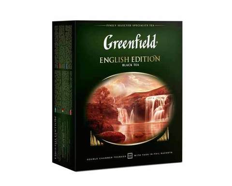Чай черный в пакетиках Greenfield English Edition, 100 пак/уп