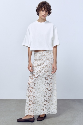 Юбка-макси из кружева