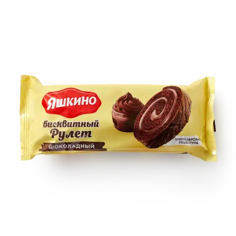 Рул. бискв. Яшкино шоколадный 200г