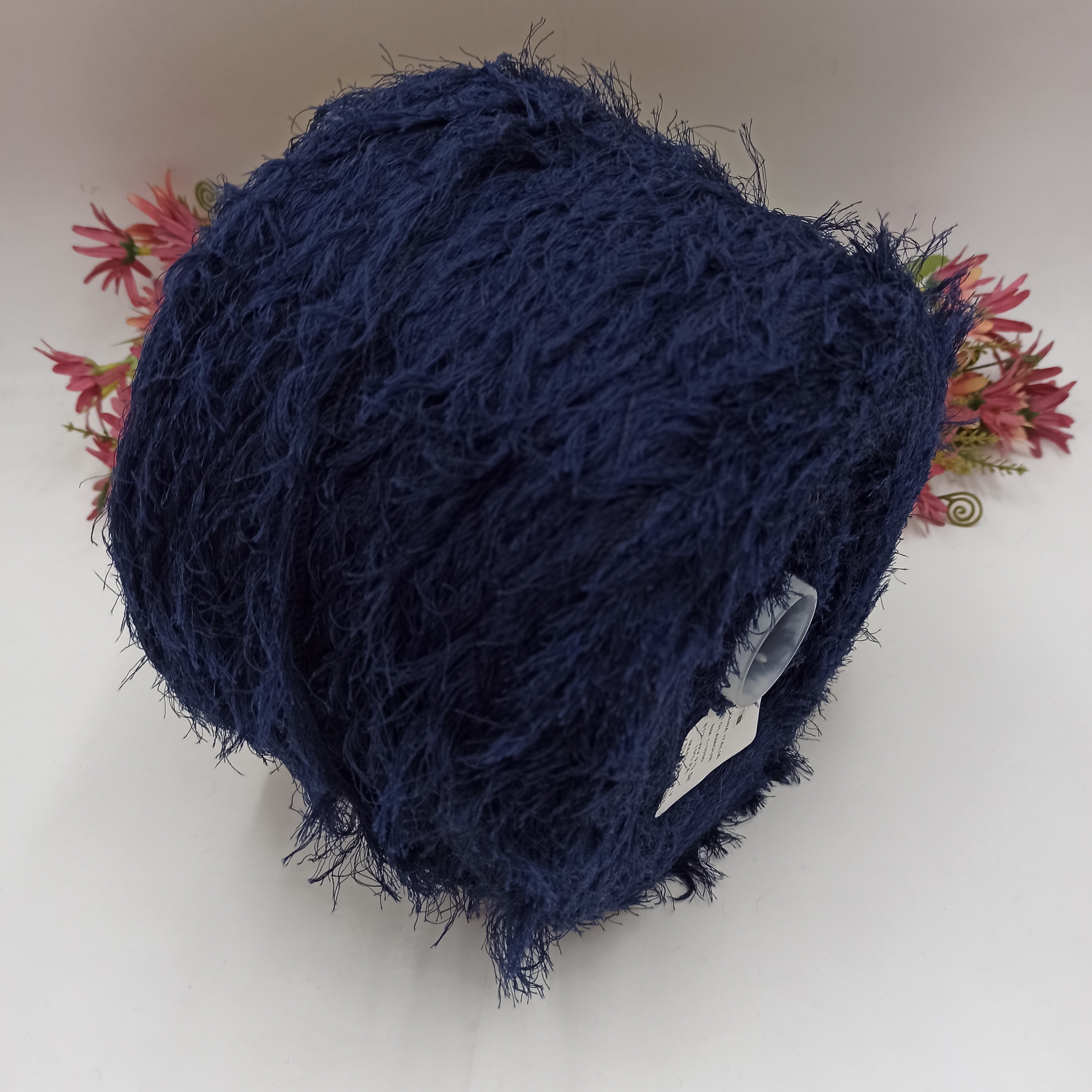 Fur Glamour Pura Lana Italia Мериносовый Мех Темно Синий 100м/100гр