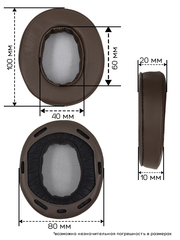 Амбушюры Sony MDR-1A, MDR 1ABT (Коричневые)