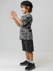 шорты  для мальчика  КР 400596/антрацитовый 3902 к594