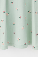 платье  для девочки  КР 5792-1/дымчатый нефрит,мини розочки