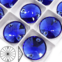 Купить пришивные стразы Rivoli, Sapphire - Сапфир, сапфировый, синий