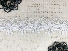 Кружево плетёное, ш. 3,5 см, белый