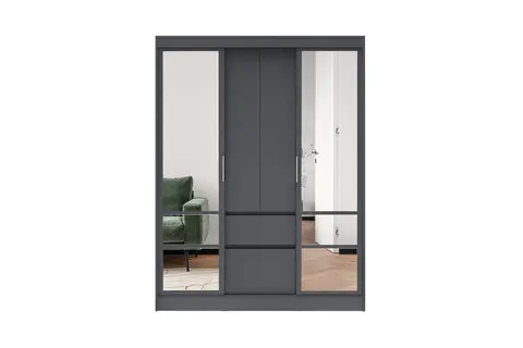 Шкаф-купе Симпл ШКК-06 графит