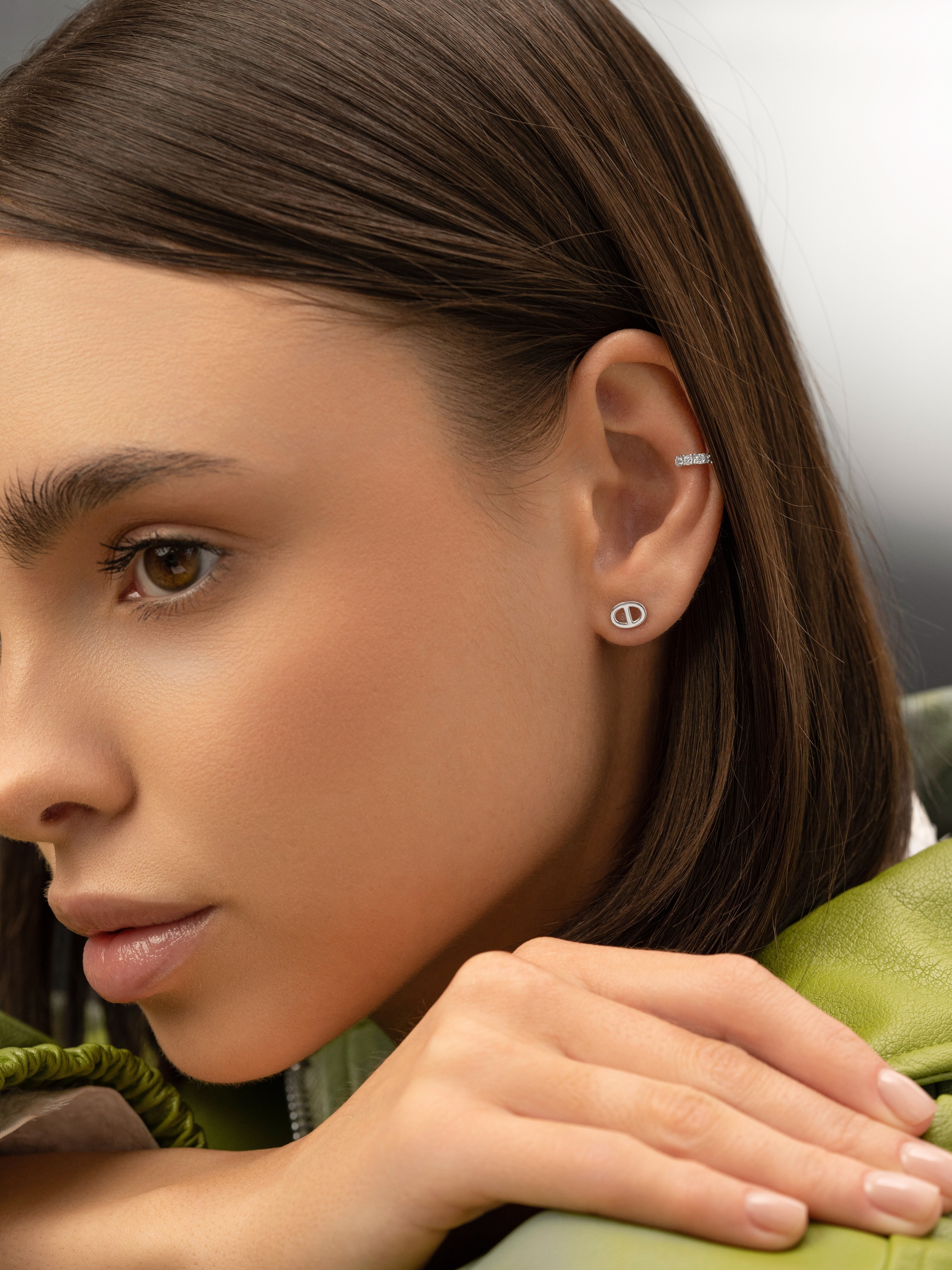 Серьги Пряжка mini