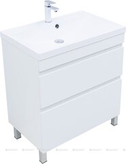 Aquanet 344144 Тумба Нота new 75 напольная 2ящ. цв.белый глянец (344144) фото
