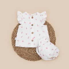 Комплект блузка + трусики муслин