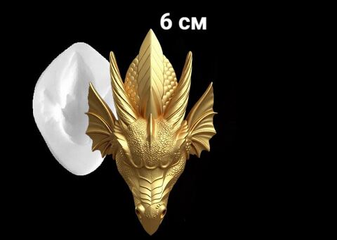 Силиконовый молд № 576 большой Дракон