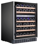 Винный шкаф Temptech Premium WPX60DCB двухзонный черный