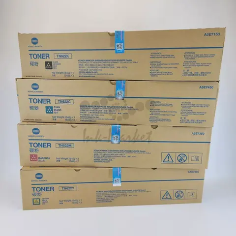 Комплект оригинальных тонер-картриджей TN-622 ASIA для Konica Minolta bizhub C1085, C1100, C6085, C6100 оригинал, регион Азия