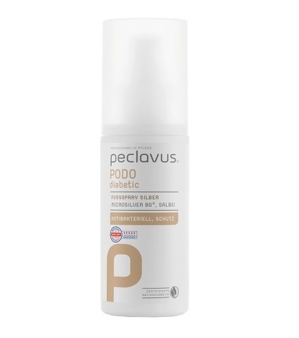 Спрей для ног с серебром Peclavus Fußcreme Silber, 150 мл.