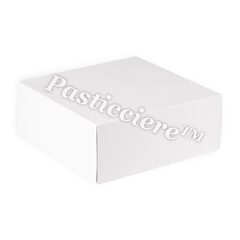 Pasticciere Короб для тортов 255*255*120 мм (белый), 50шт