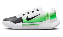 Женские теннисные кроссовки Nike Zoom GP Challenge 1 - white/poison green/black