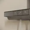 SC6100GG Душевая стойка SANCOS VOS с термостатом, изливом, полкой, верхним душем, воронен сталь