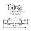 Термостат для душа с внешним подключением Hansgrohe Ecostat 1001 CL 13211000