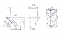 УНИТАЗ-КОМПАКТ ROSA КОМФОРТ