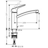 Смеситель для кухни с V-образным изливом Hansgrohe Logis 71832000