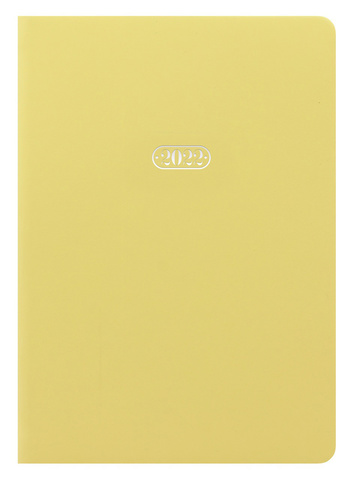 Еженедельник Letts Pastel A5 160стр. белые страницы, срез серебряный, светло-желтый (22-082013)