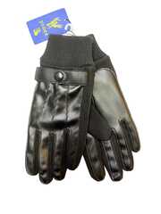 Перчатки. Мужские. Материал верха: Эко кожа. Замша. Подклад: Плюш-флис. Сенсорные. В упаковке 12 шт.