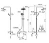Ideal Standart BC525AA IDEALRAIN CERAFINE O Душевая система в комплекте с настенным смесителем для ванны/душа (картридж 38мм FirmaFlow CLICK & HWTC), литой излив, металлическая рукоятка, 3-функциональный керамический переключатель, поворот рукоятки 3