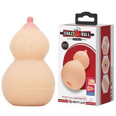 Телесный мастурбатор с соском Calabash - 