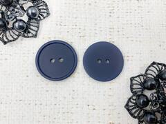 Пуговицы, d 2,1 см, тёмно-синий