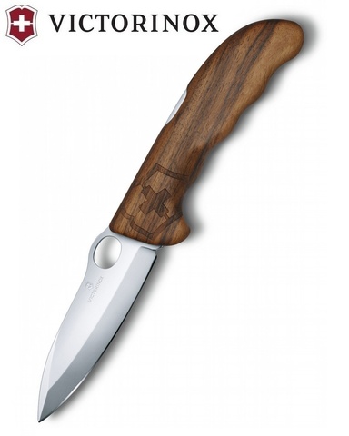 Нож складной Victorinox Hunter Pro Wood, 130 mm, рукоять из орехового дерева (0.9410.63)