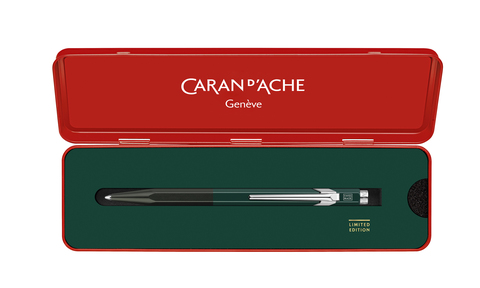 Ручка шариковая Caran d’Ache 849  Wonder Forest LE 2021, Dark Green CT(CC0849.221)