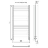 Полотенцесушитель электрический Terminus Енисей П12 500x1000, sensor quick touch