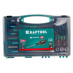 KRAFTOOL X-Drive 50, 50 предм., набор отверток и насадок (25815)