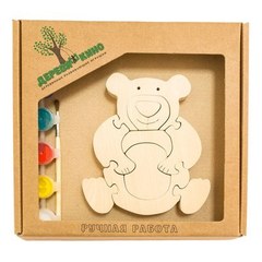 Развивающая игрушка"Мишка"с красками