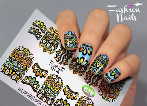 Слайдер-дизайн Fashion Nails Серия G № 28